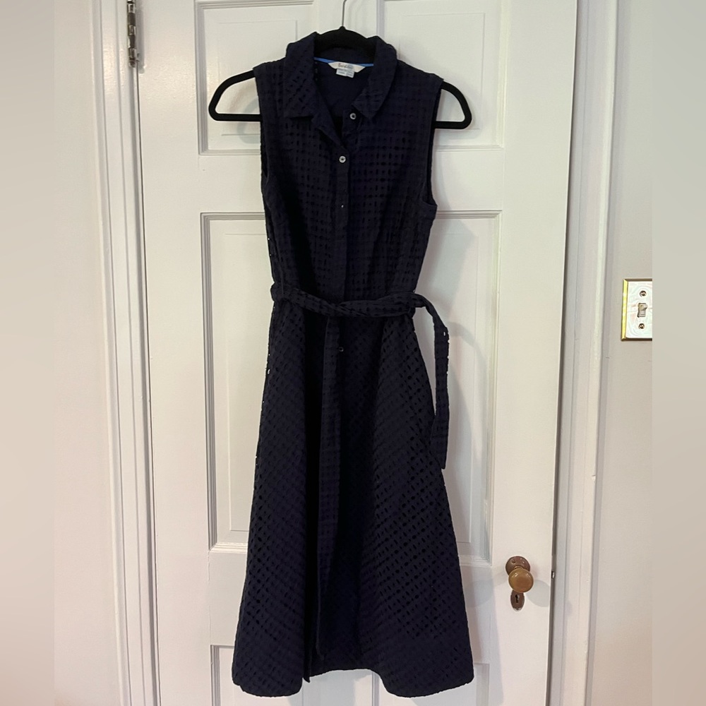 Navy eyelet Boden dress